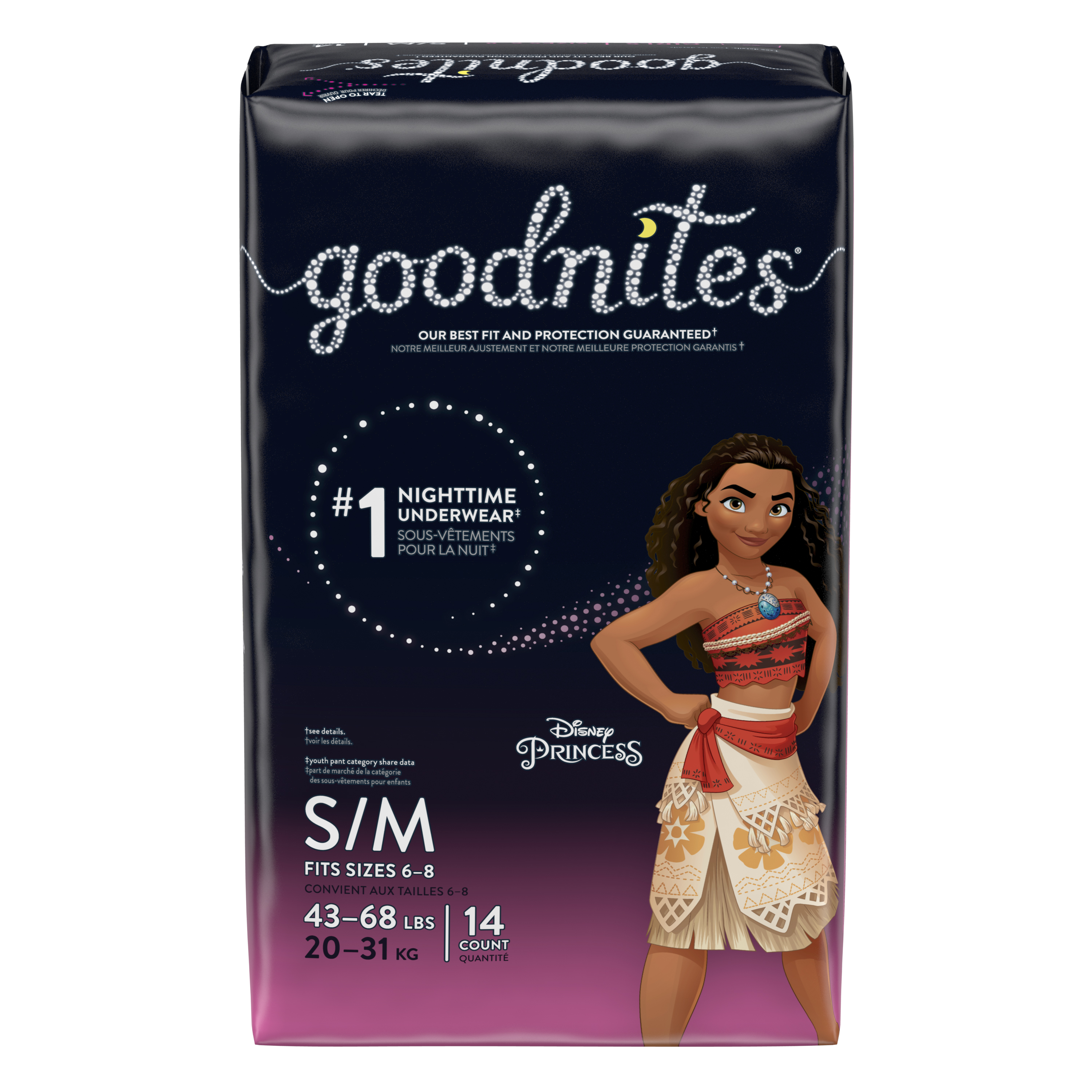 Goodnites®Nighttime Underwear For Girls (Sizes XS, S/M, L, XL)