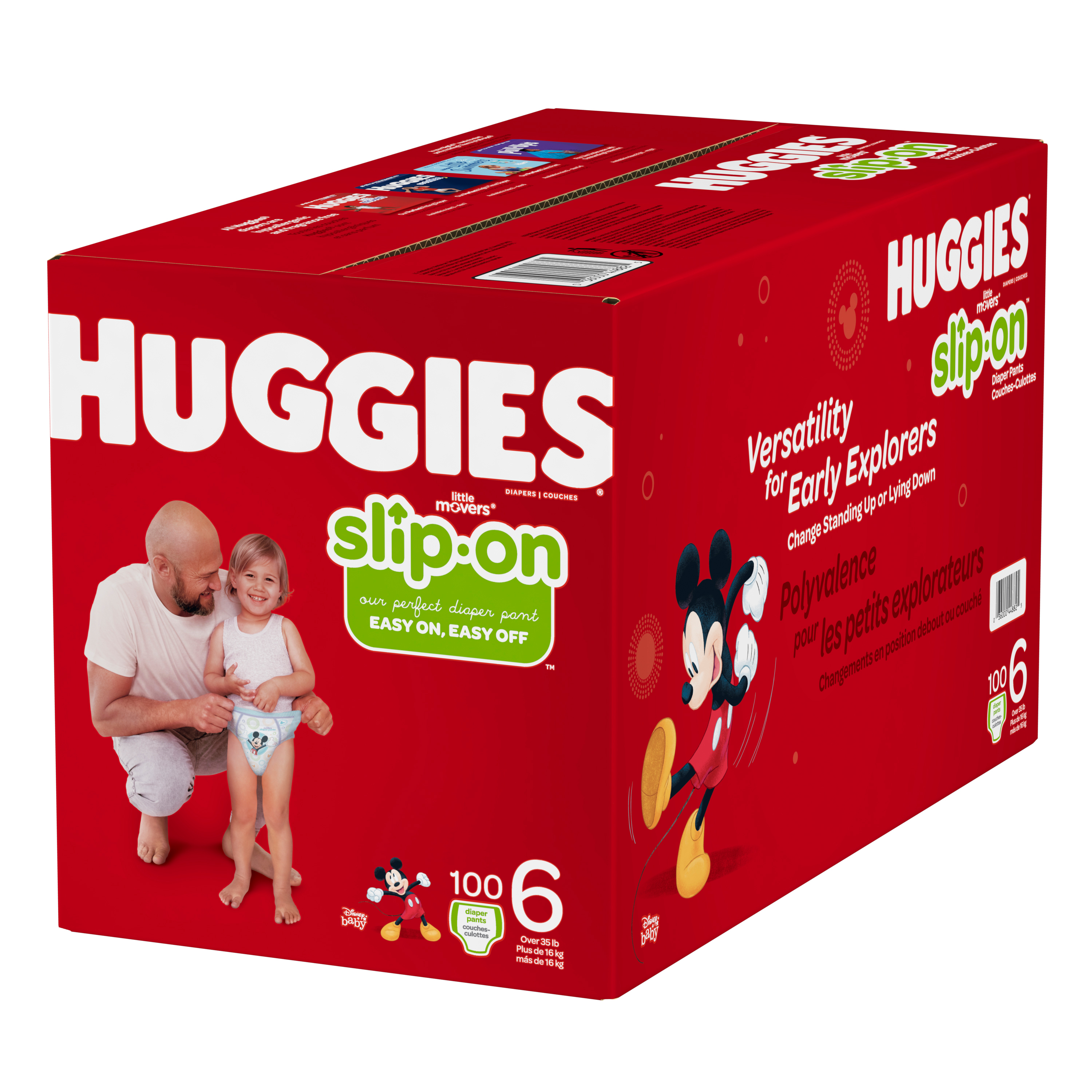 Huggies Little Movers Slip-On Diaper Pants, Size 5, 128 Ct 